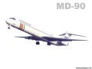 Scandinavian MD-90 McDonnell Douglas MD-80/90 wallpaper
