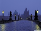 Prague at dusk Prague, Czech Republic wallpaper
