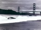 Golden Gate Bridge and Pacific Ocean San Francisco, California wallpaper