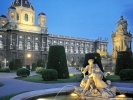 Garden at twilight Vienna, Austria wallpaper